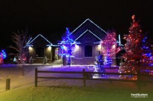 Multi-Color LED Christmas Light Installation Calgary