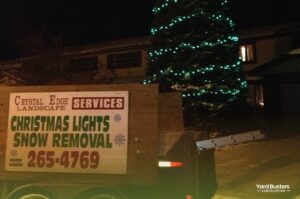 Yard Busters Christmas Light Installation Service Trailer