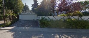 City sidewalk walk to front door and driveway